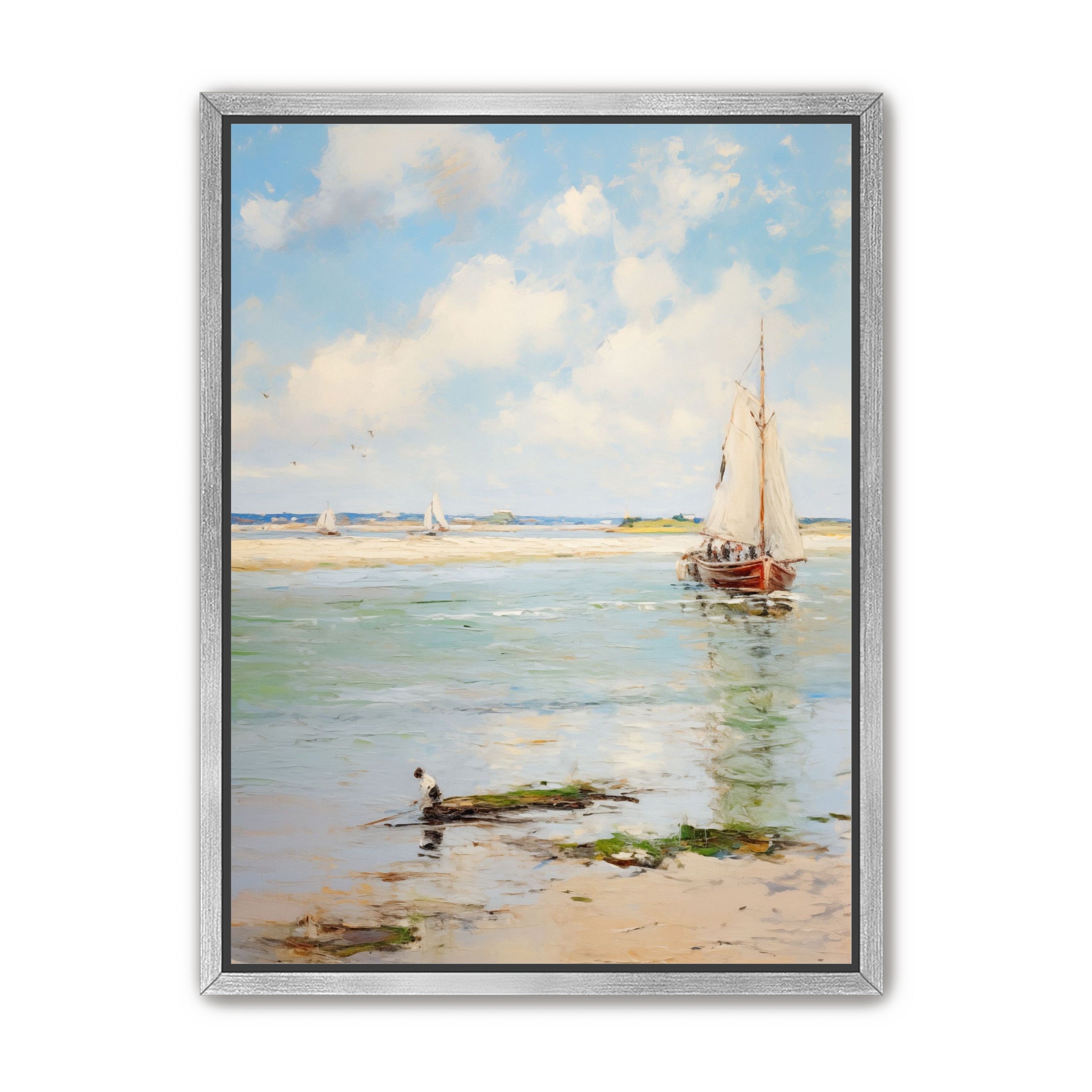 Sailboats at Peaceful Dawn
