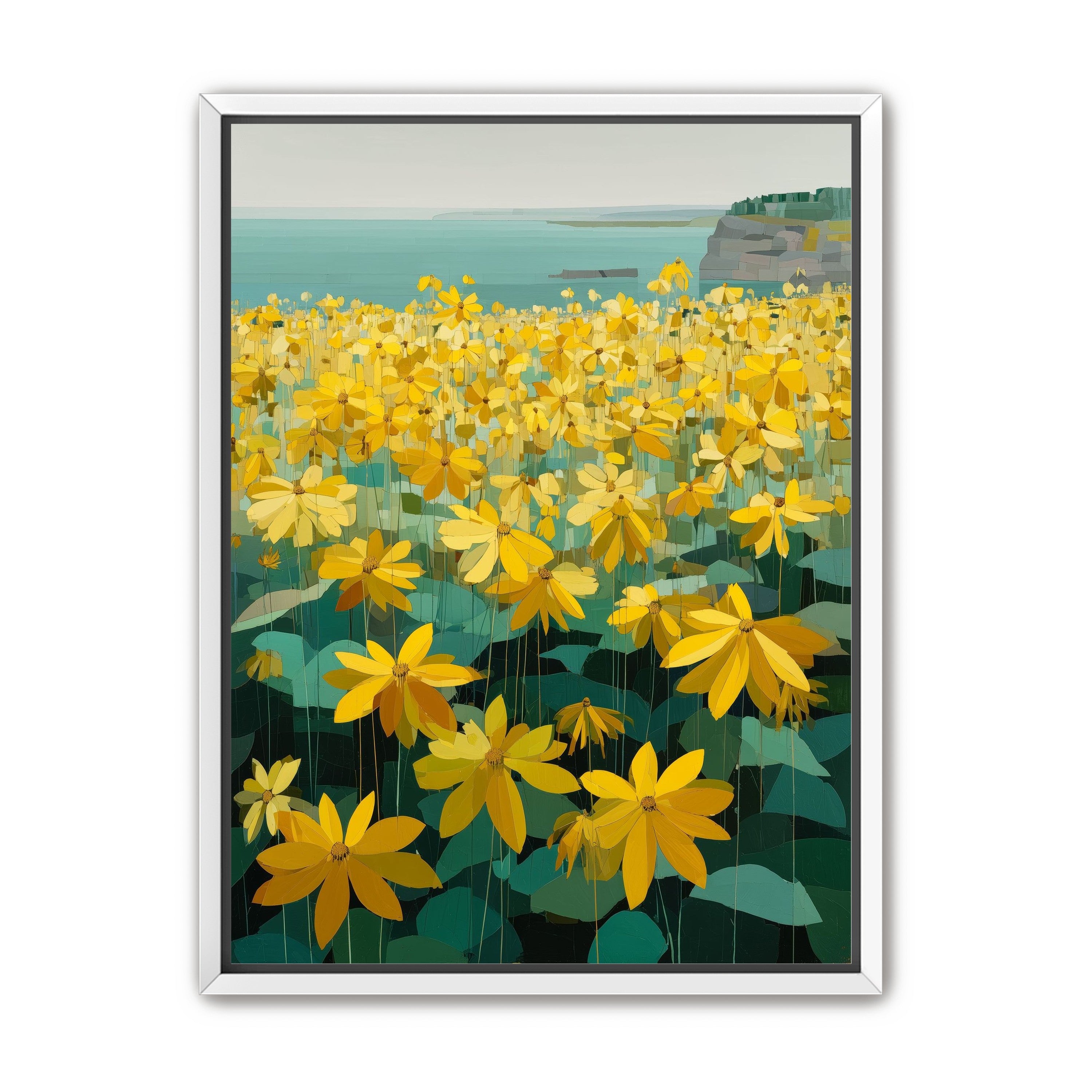 Flowers Along the Water