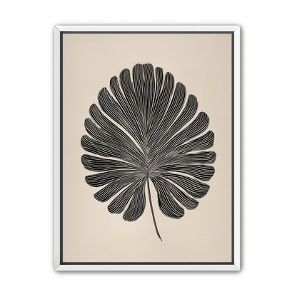 Striped fan leaf alone