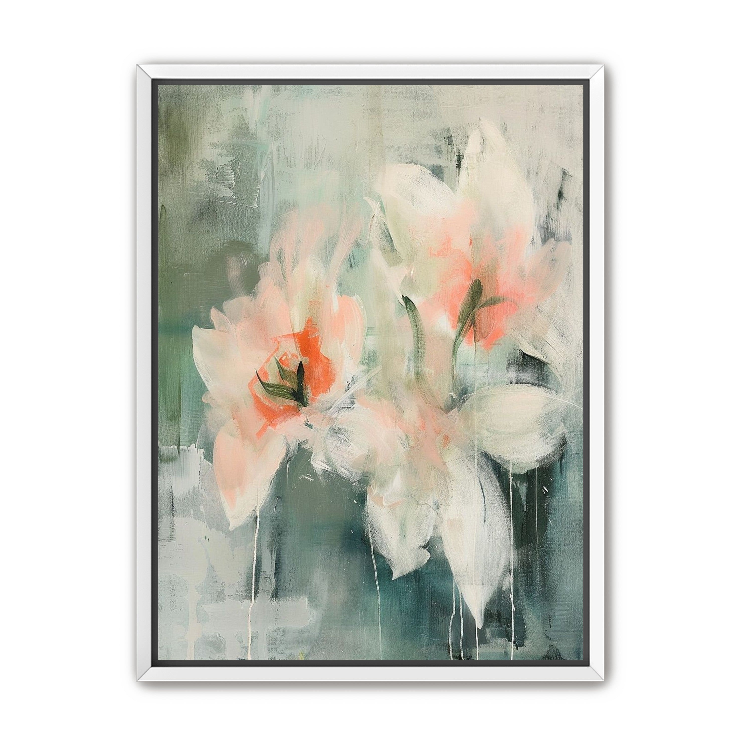 Pale blooms in quiet paint