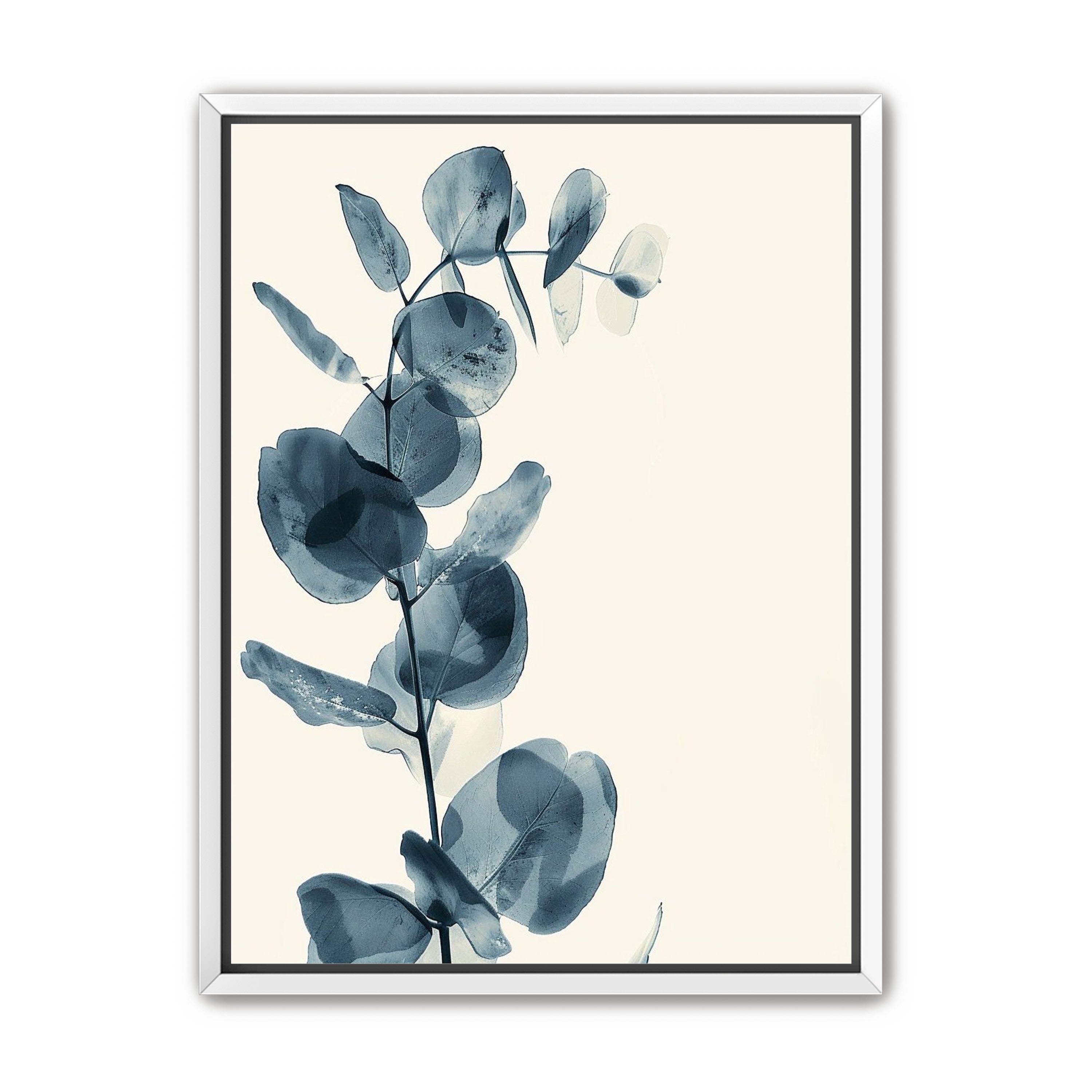 Blue leaves in quiet air