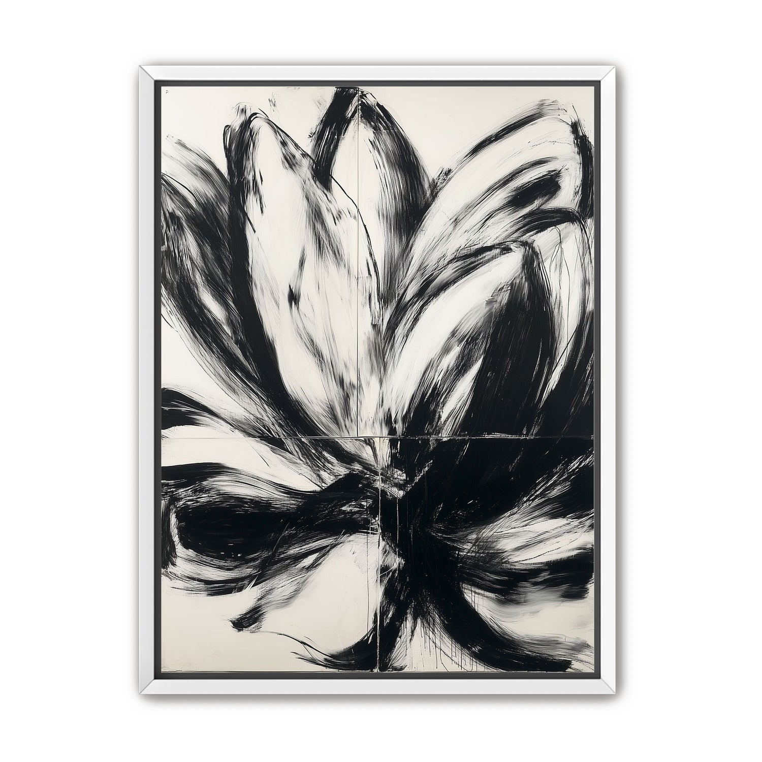 Black surges through white