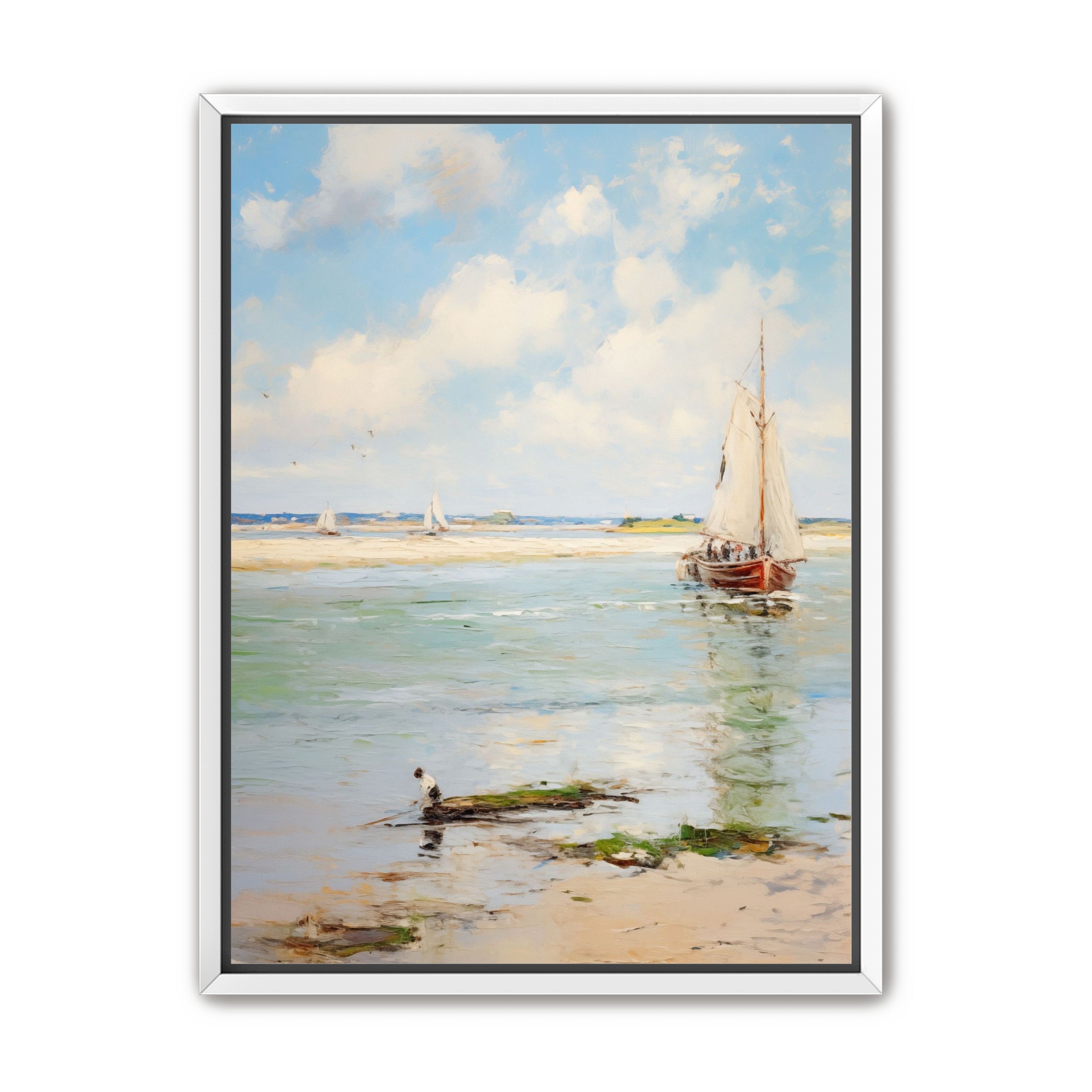 Sailboats at Peaceful Dawn