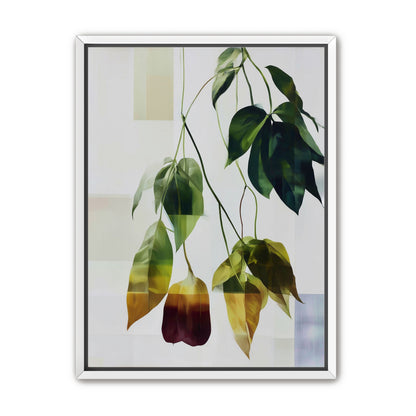 Green fading into amber leaves