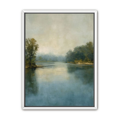 Misty bend in the river