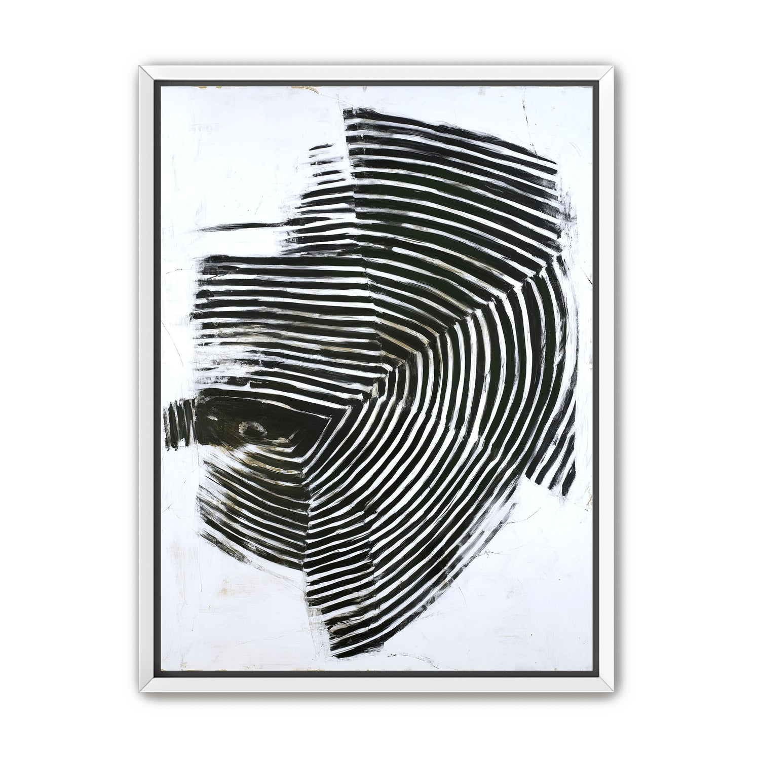 Black bands in white scrape