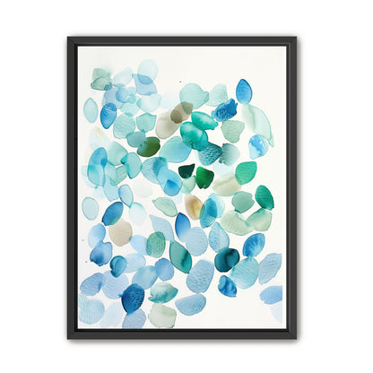 Blue and Green Petal Forms