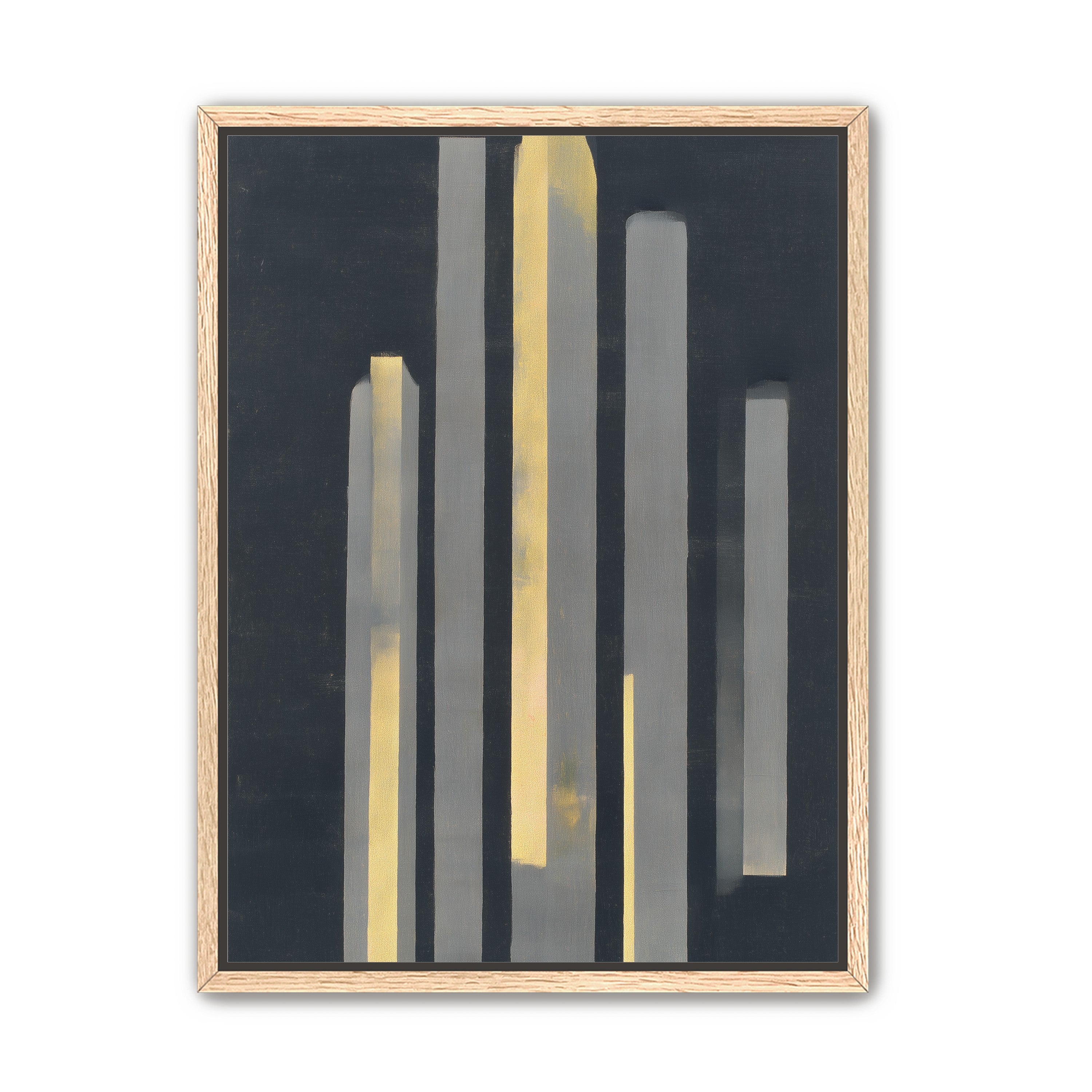 Yellow seeping through gray bars