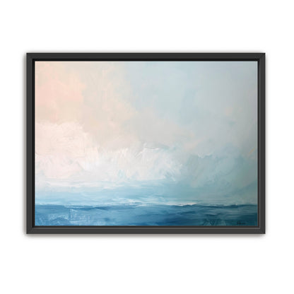 Quiet sea under pale sky