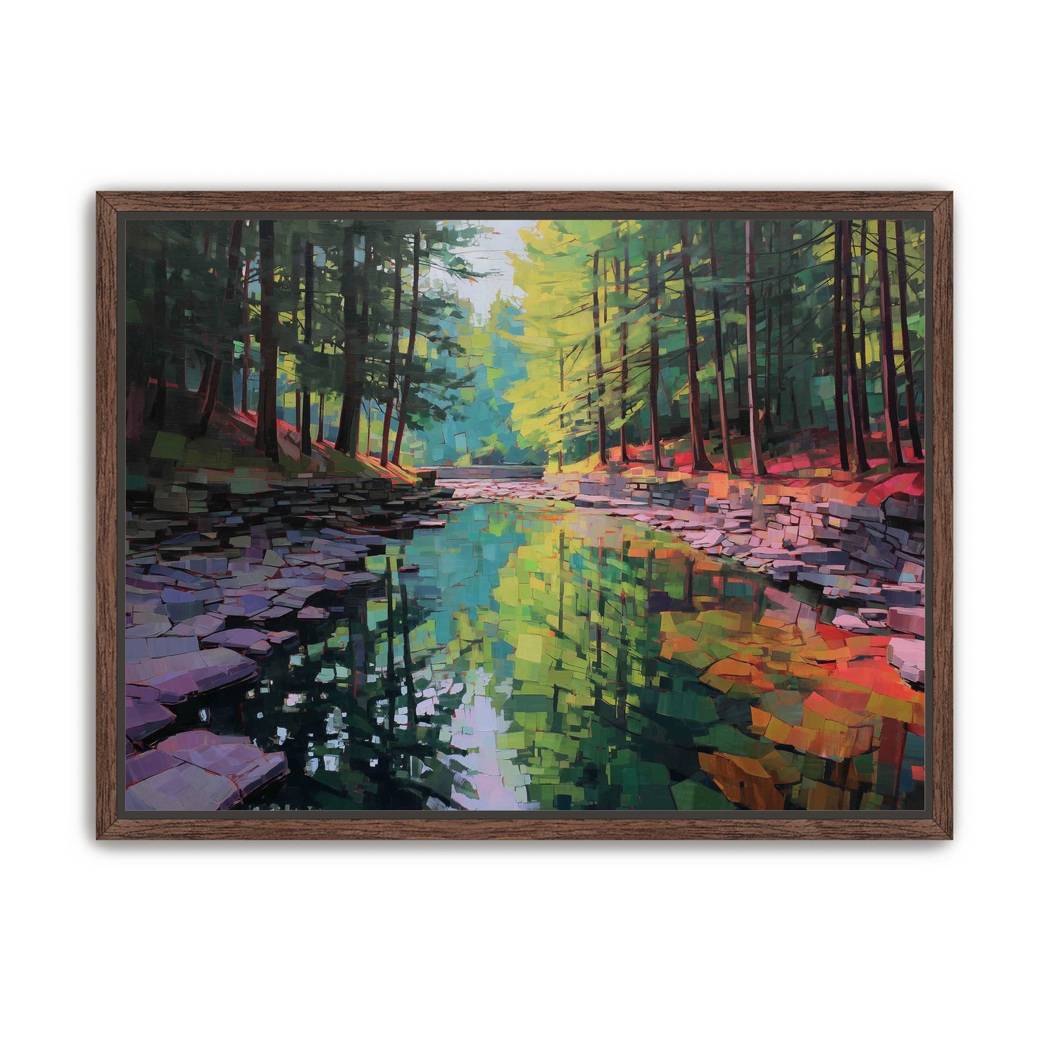 Worn Stones Along a Quiet Creek