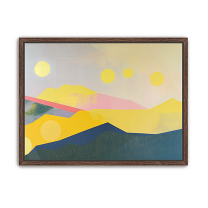 Many suns above the hills