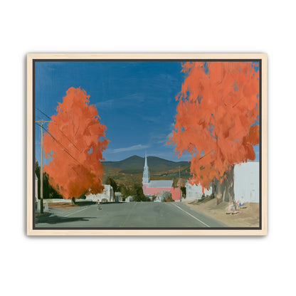 Orange trees over the steeple road