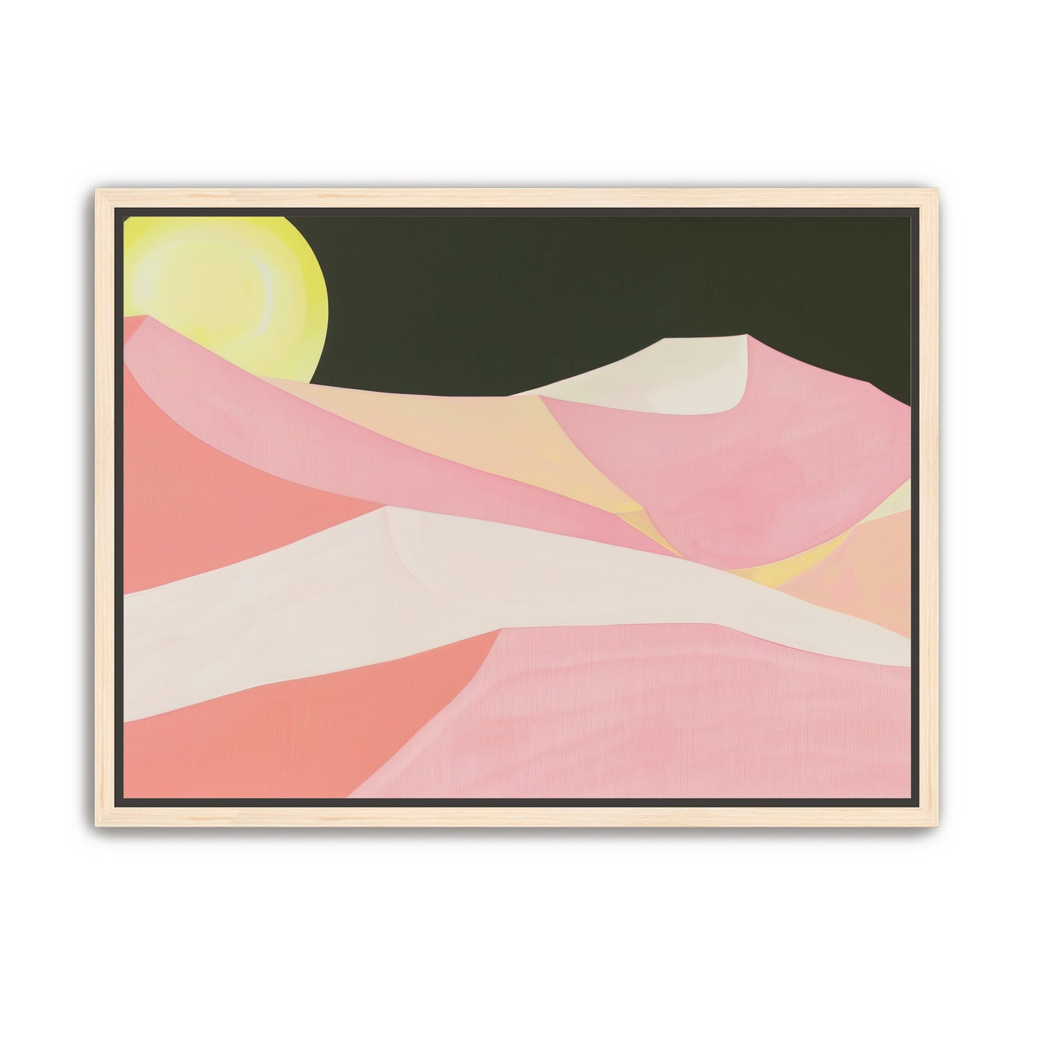 Sun over folded dunes
