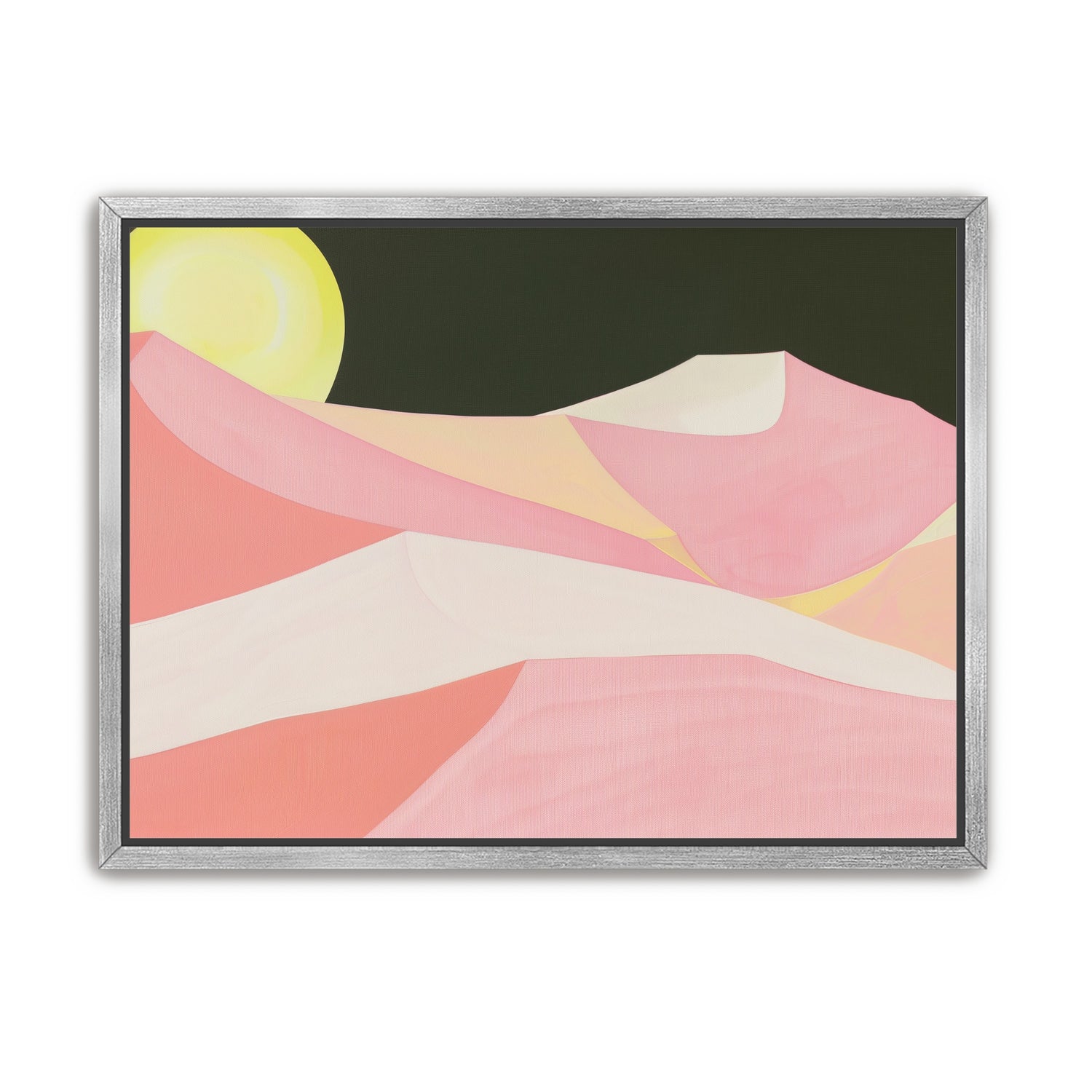 Sun over folded dunes