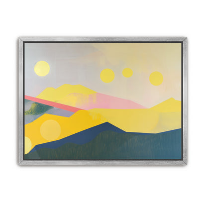 Many suns above the hills