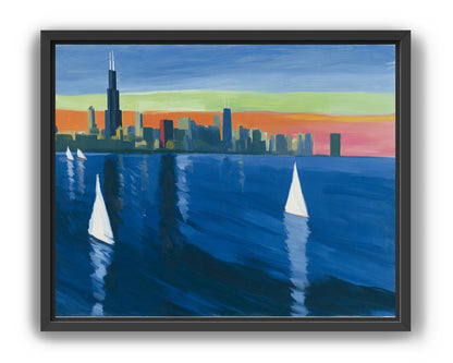 White sails against the skyline