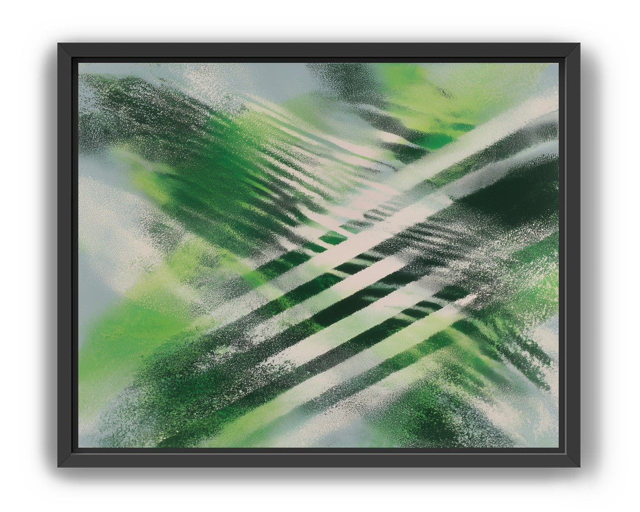 White X across green field