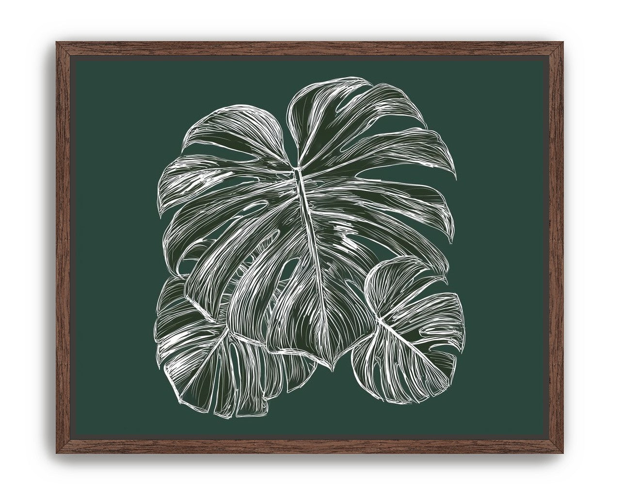 White veins on green field