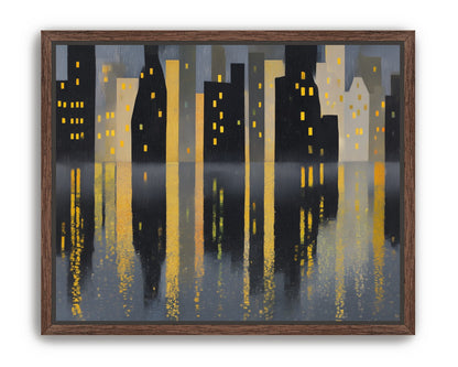 Windows above their reflections