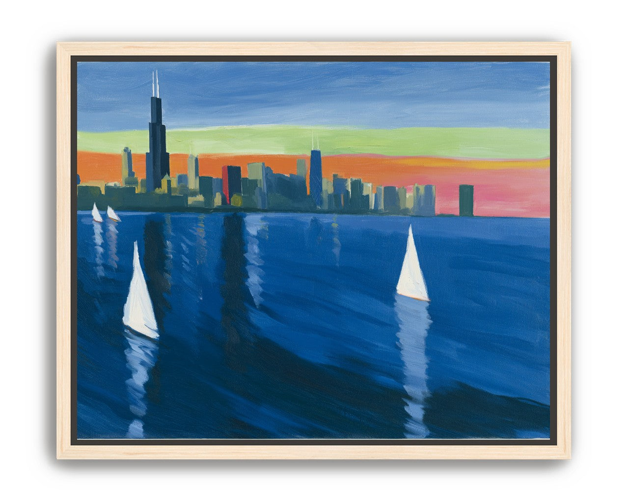 White sails against the skyline