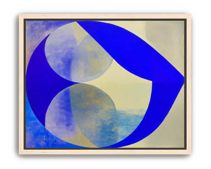 Cobalt loop on beige