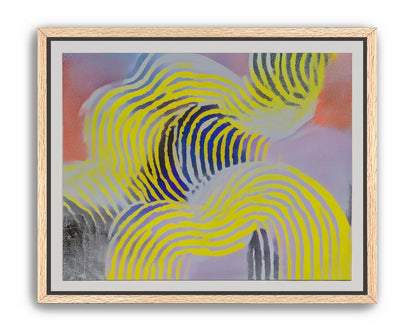Yellow bends through violet
