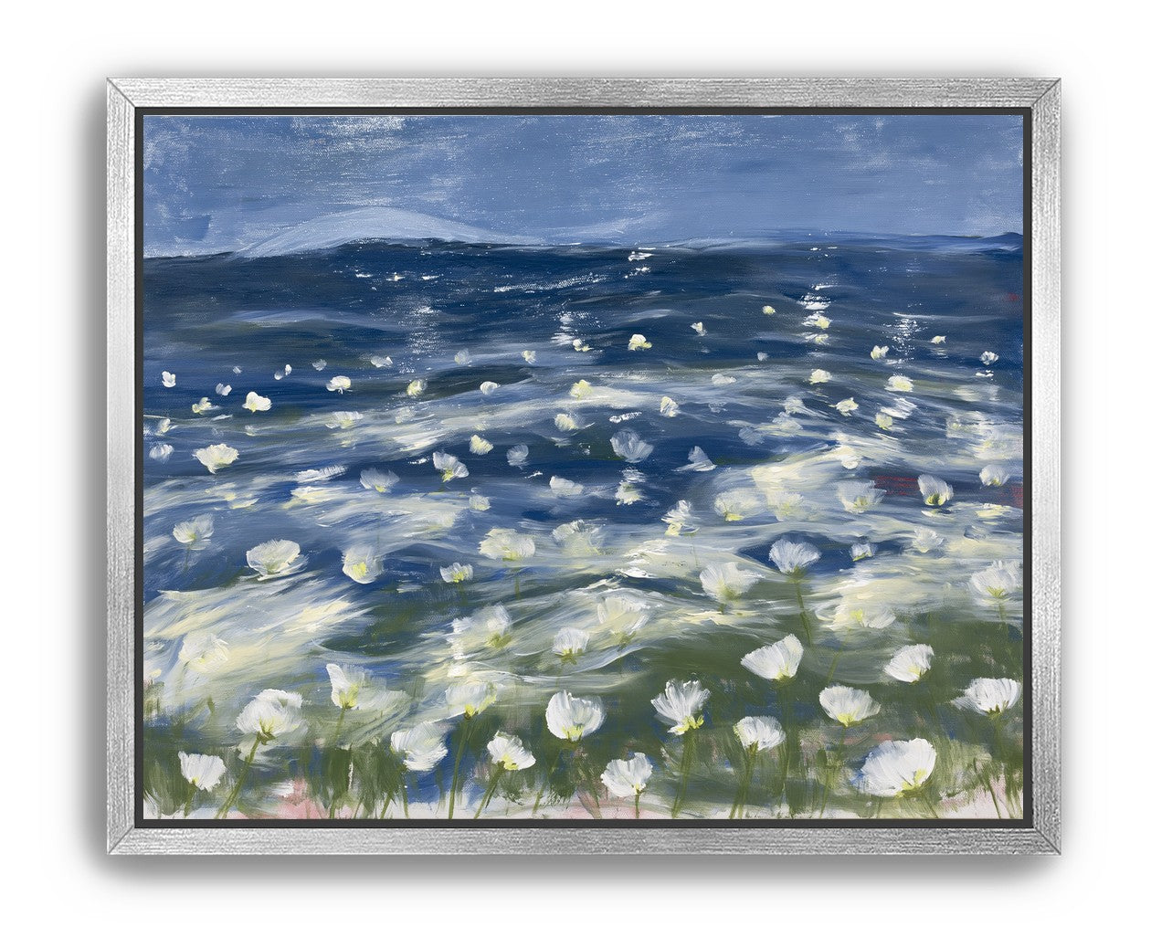 White flowers under blue sky