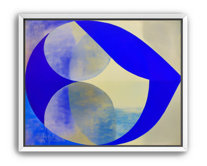 Cobalt loop on beige