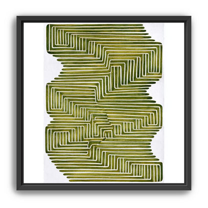 Olive bands in white quiet