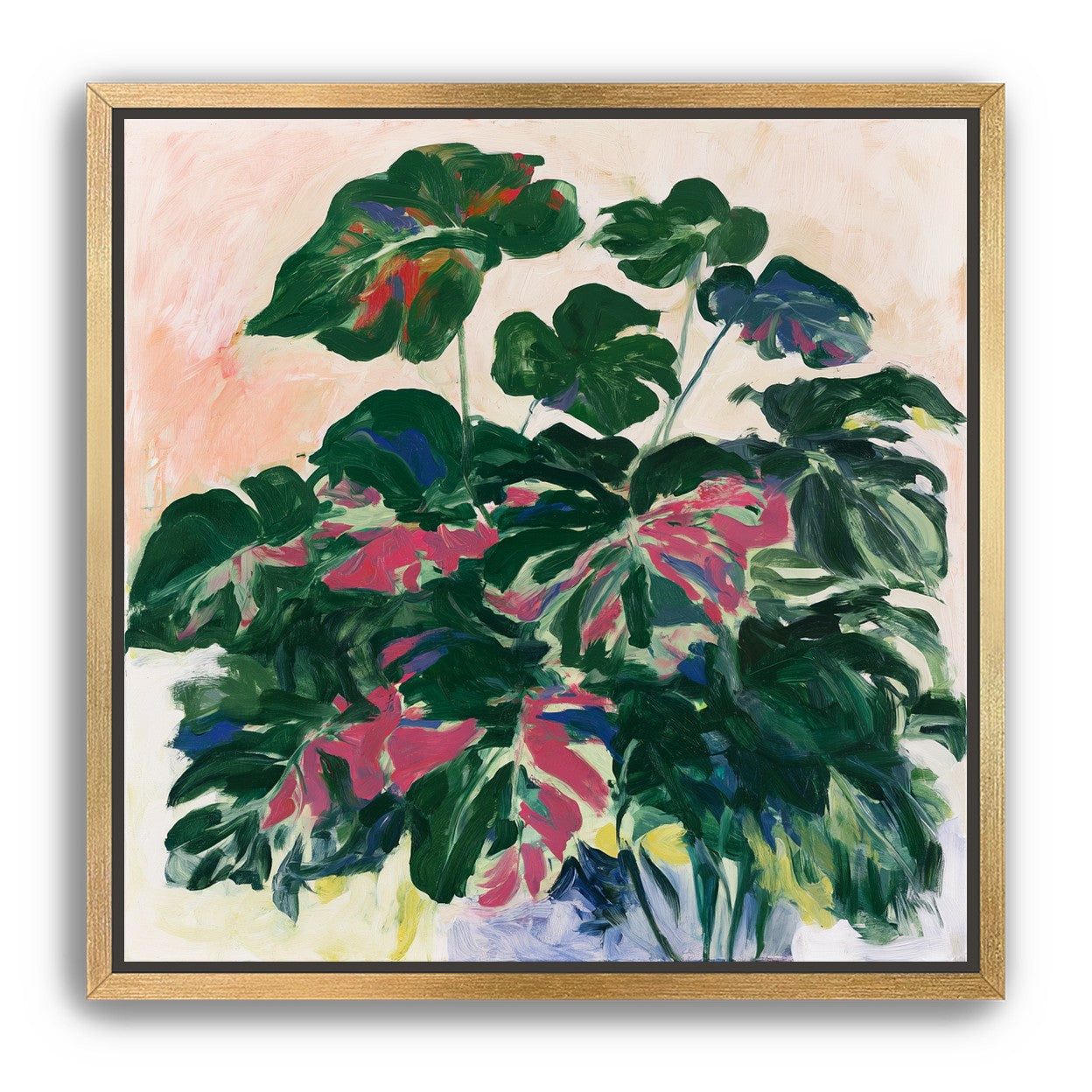 Leaves leaning into light