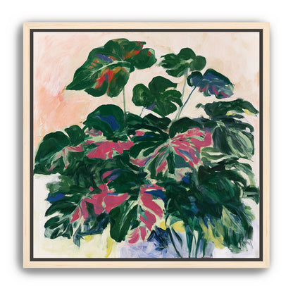Leaves leaning into light