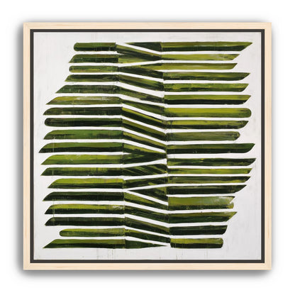 Olive bands with a crease