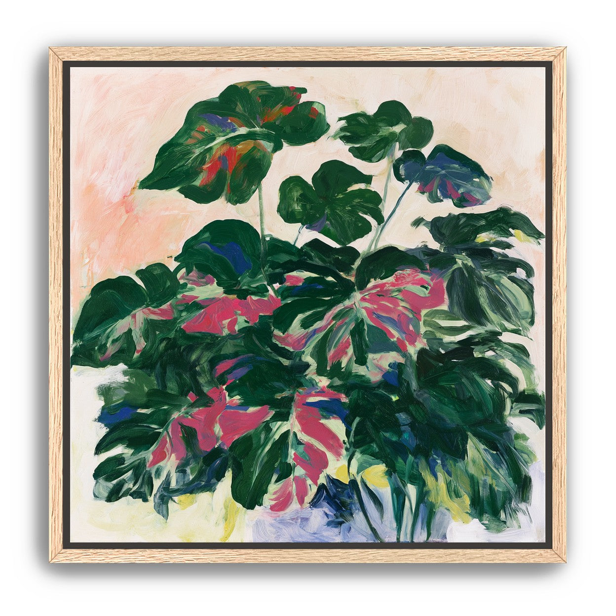 Leaves leaning into light
