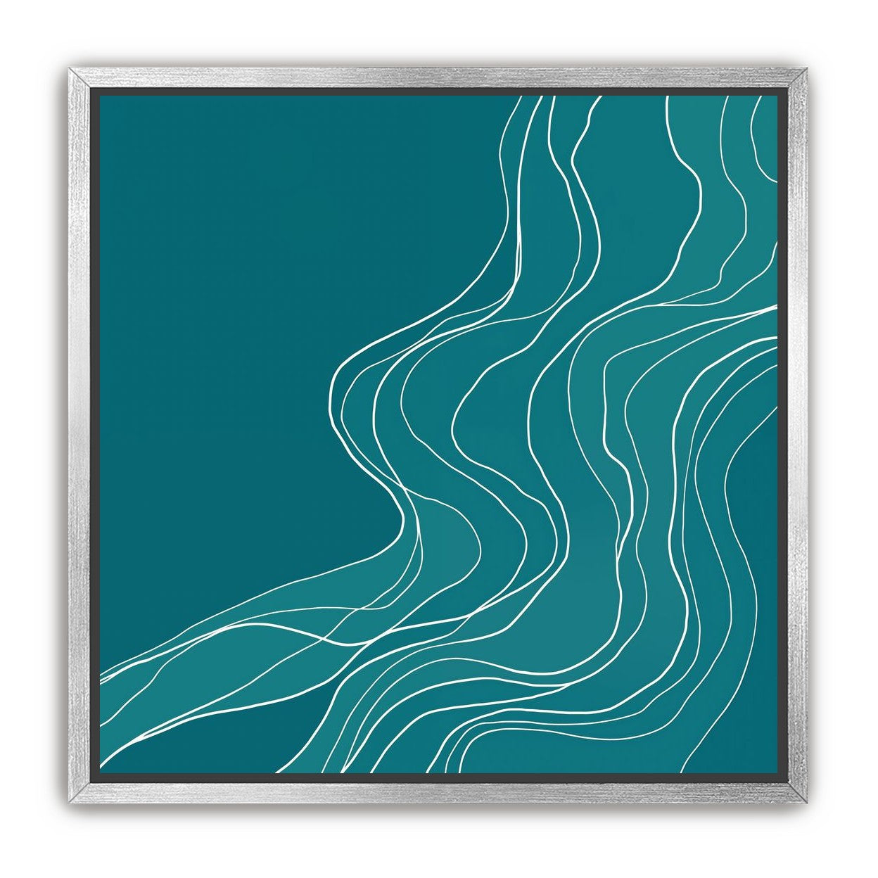 Ink Traced on Teal Surface