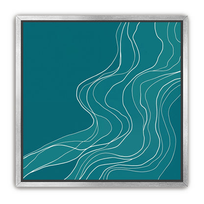 Ink Traced on Teal Surface
