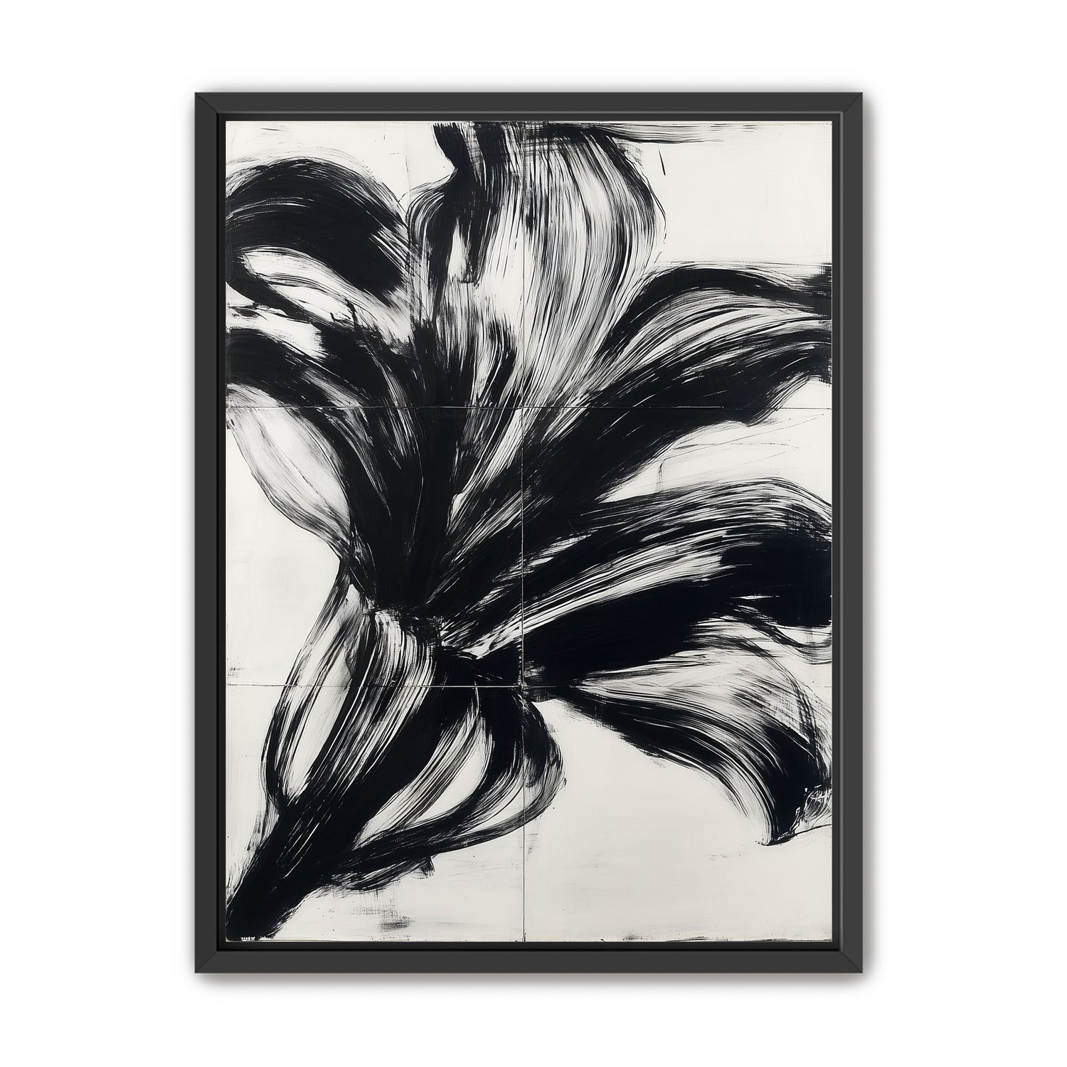 Black surge on white grid