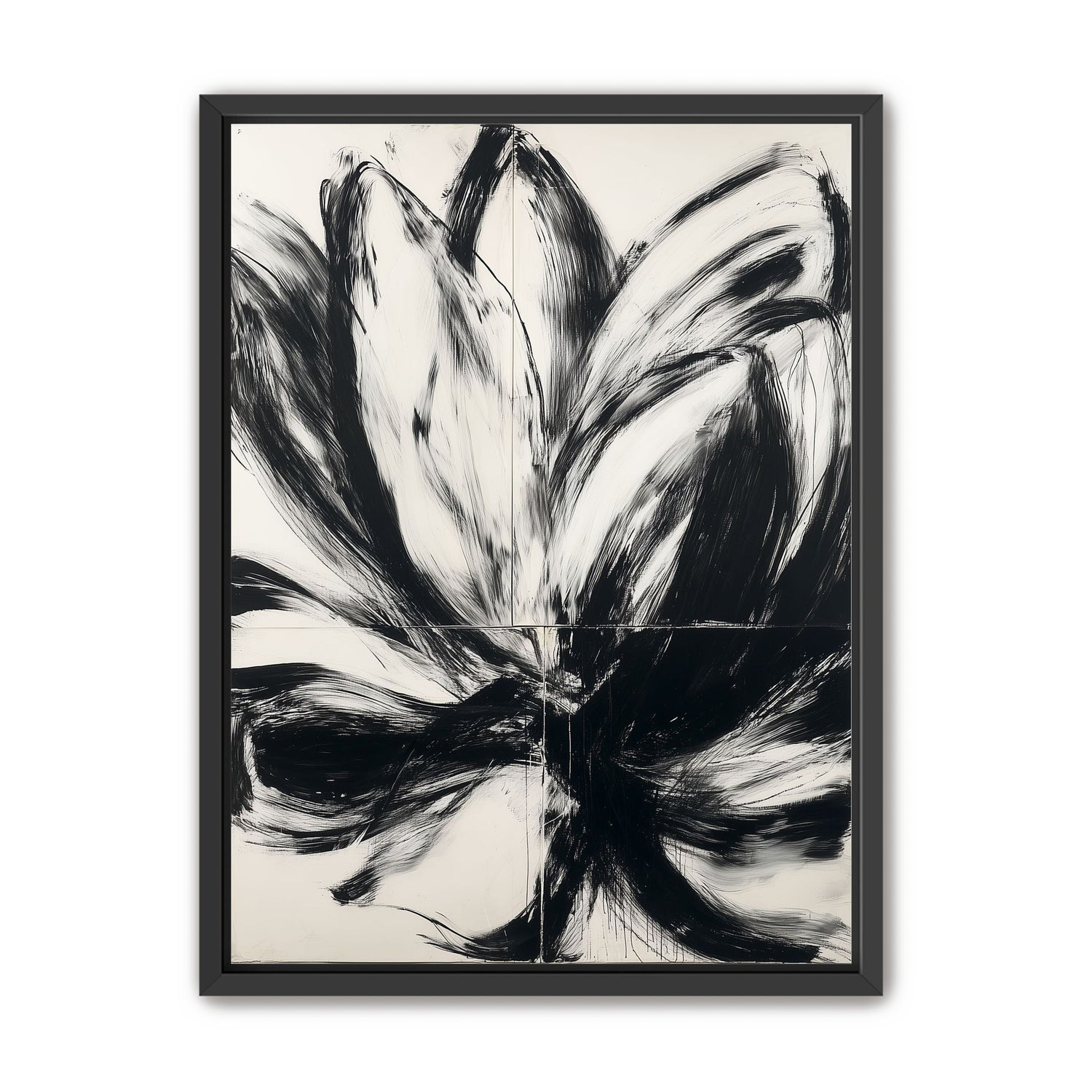 Black surges through white