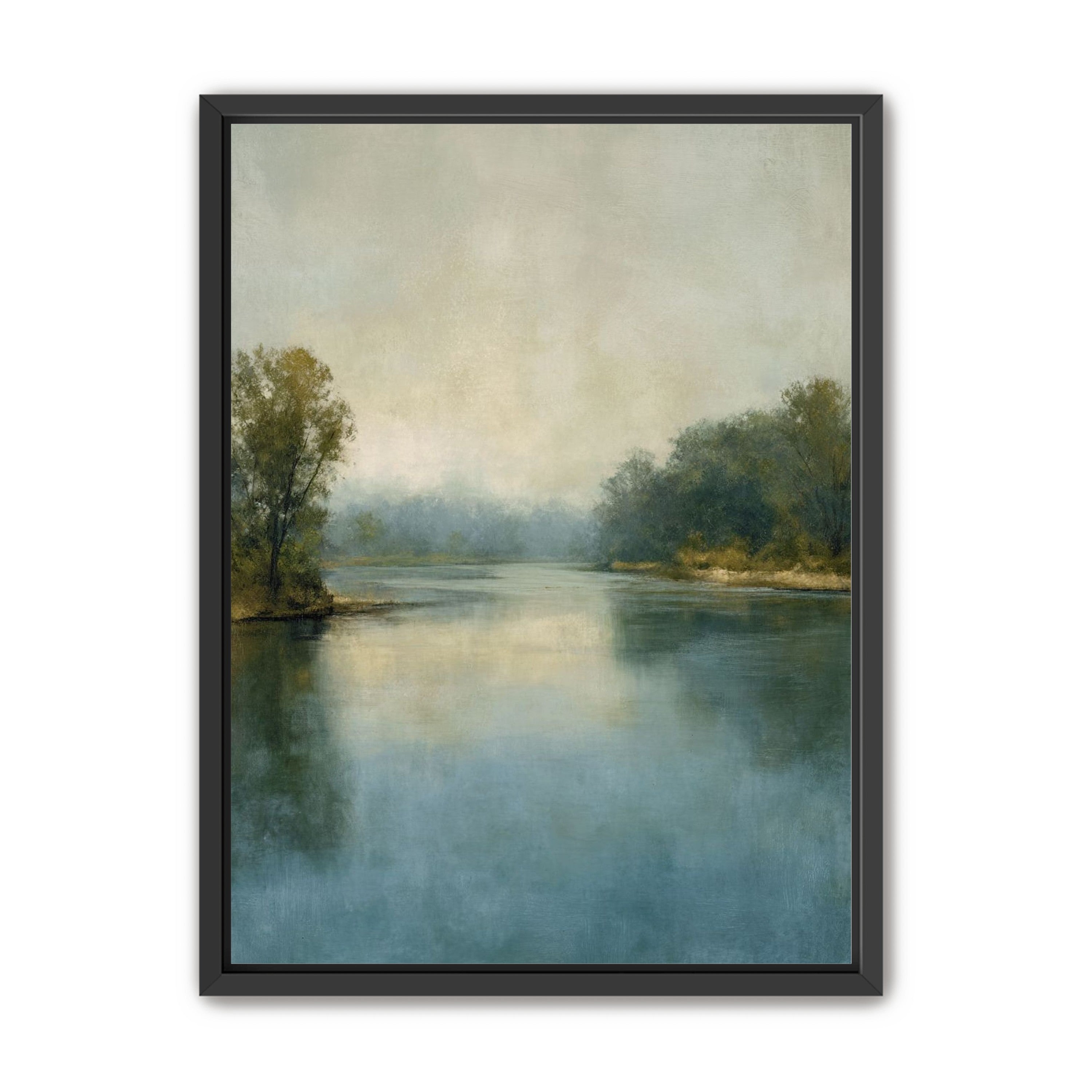 Misty bend in the river