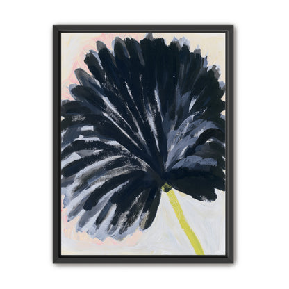 Black petals in pale light