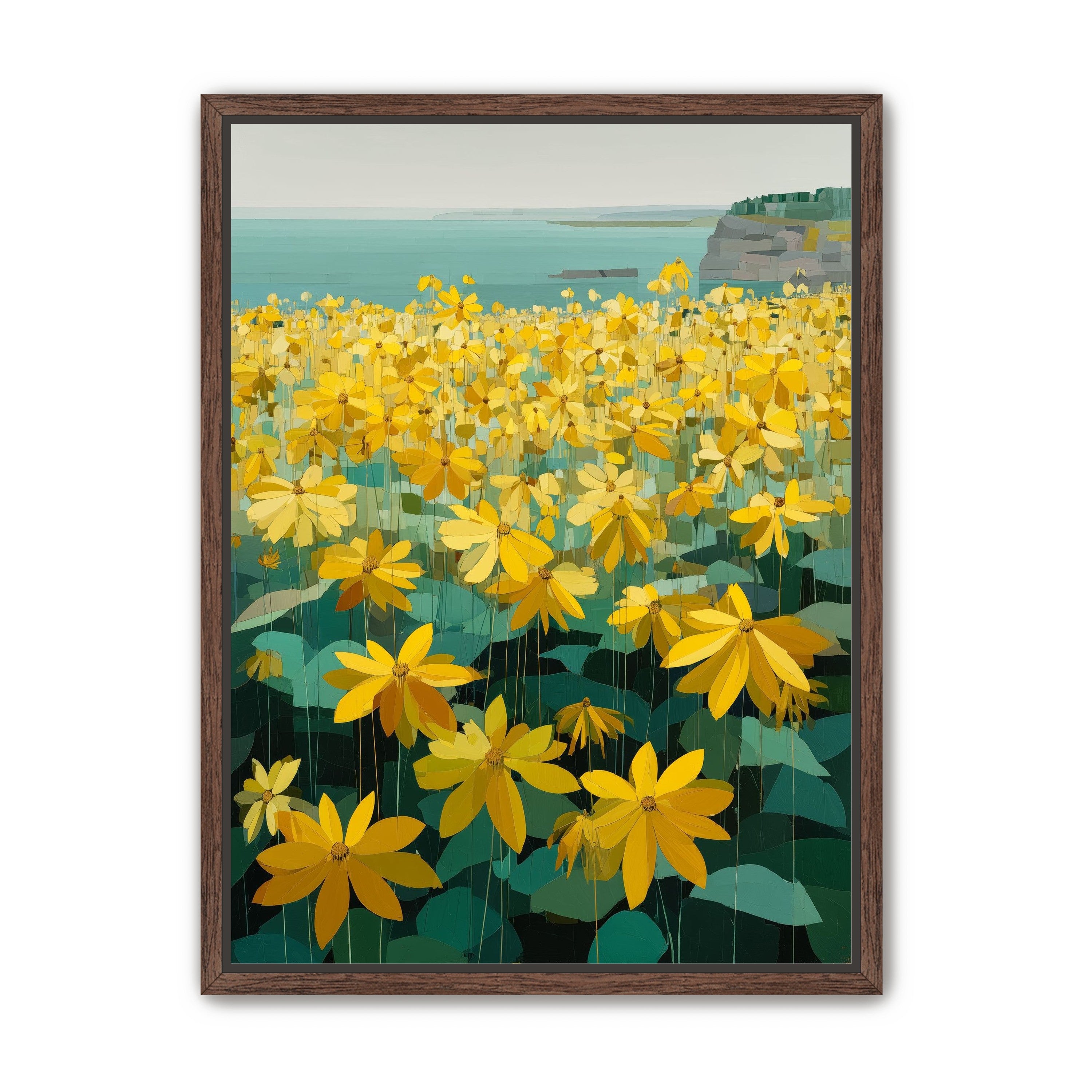 Flowers Along the Water