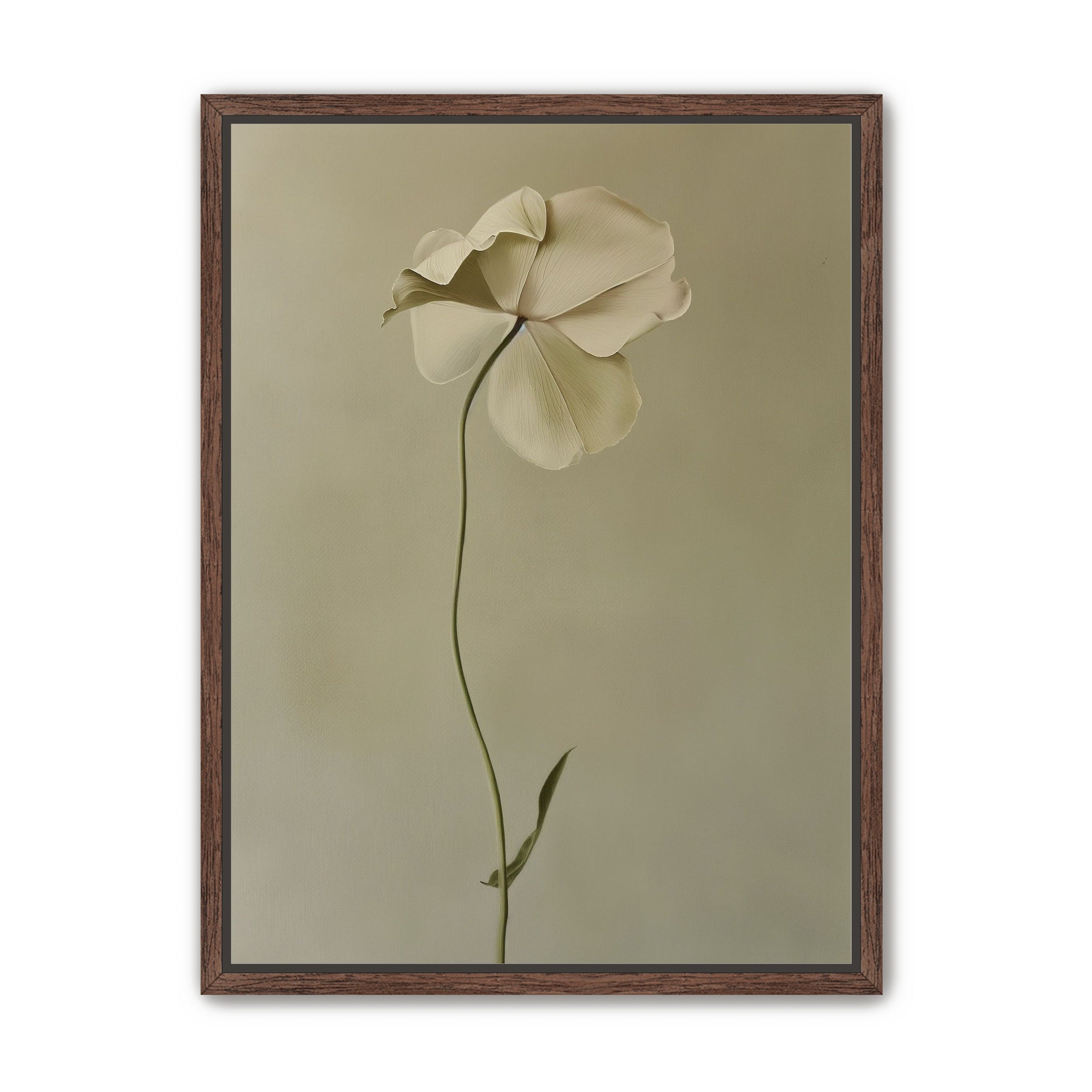 One flower leaning into quiet