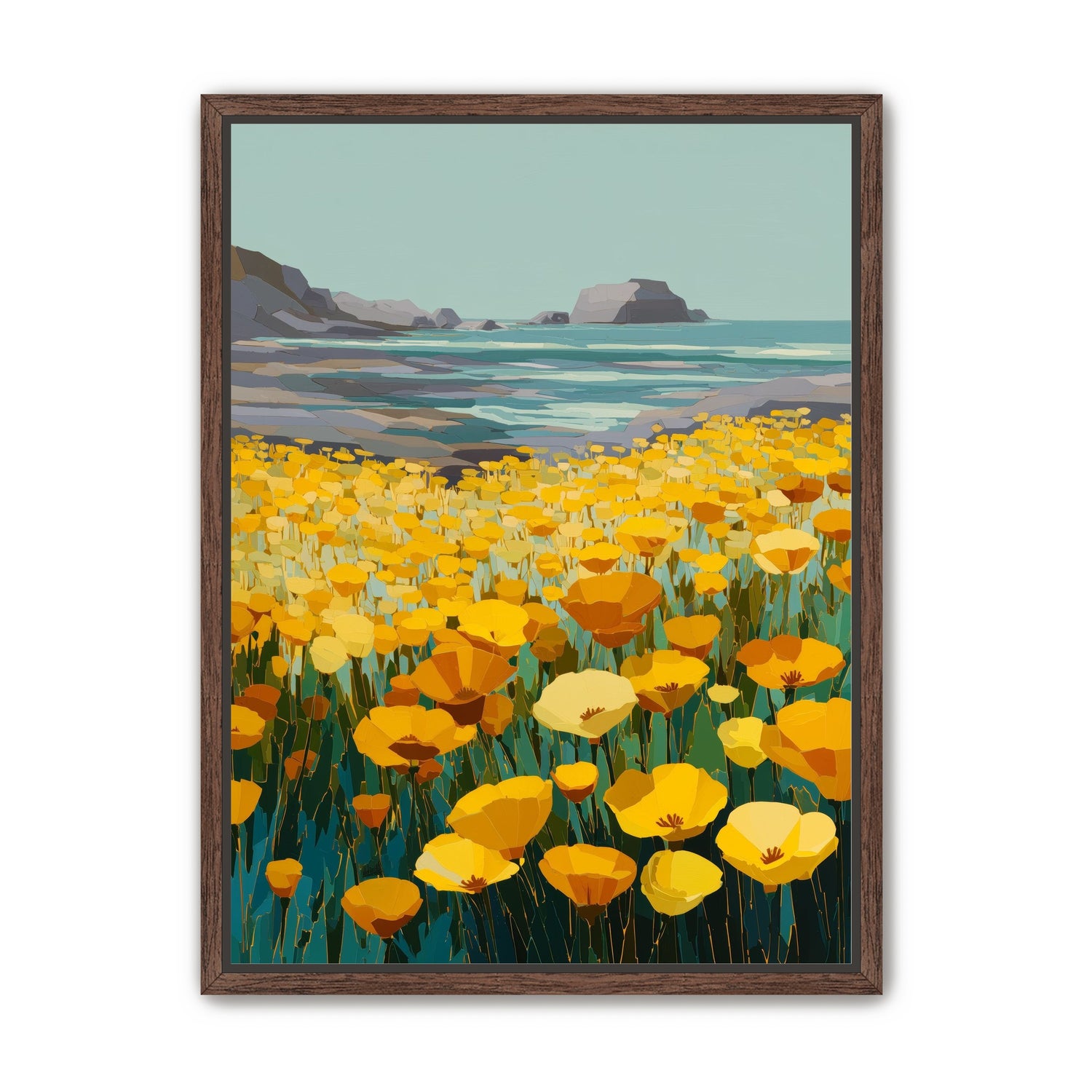 Poppy Field Facing the Pacific