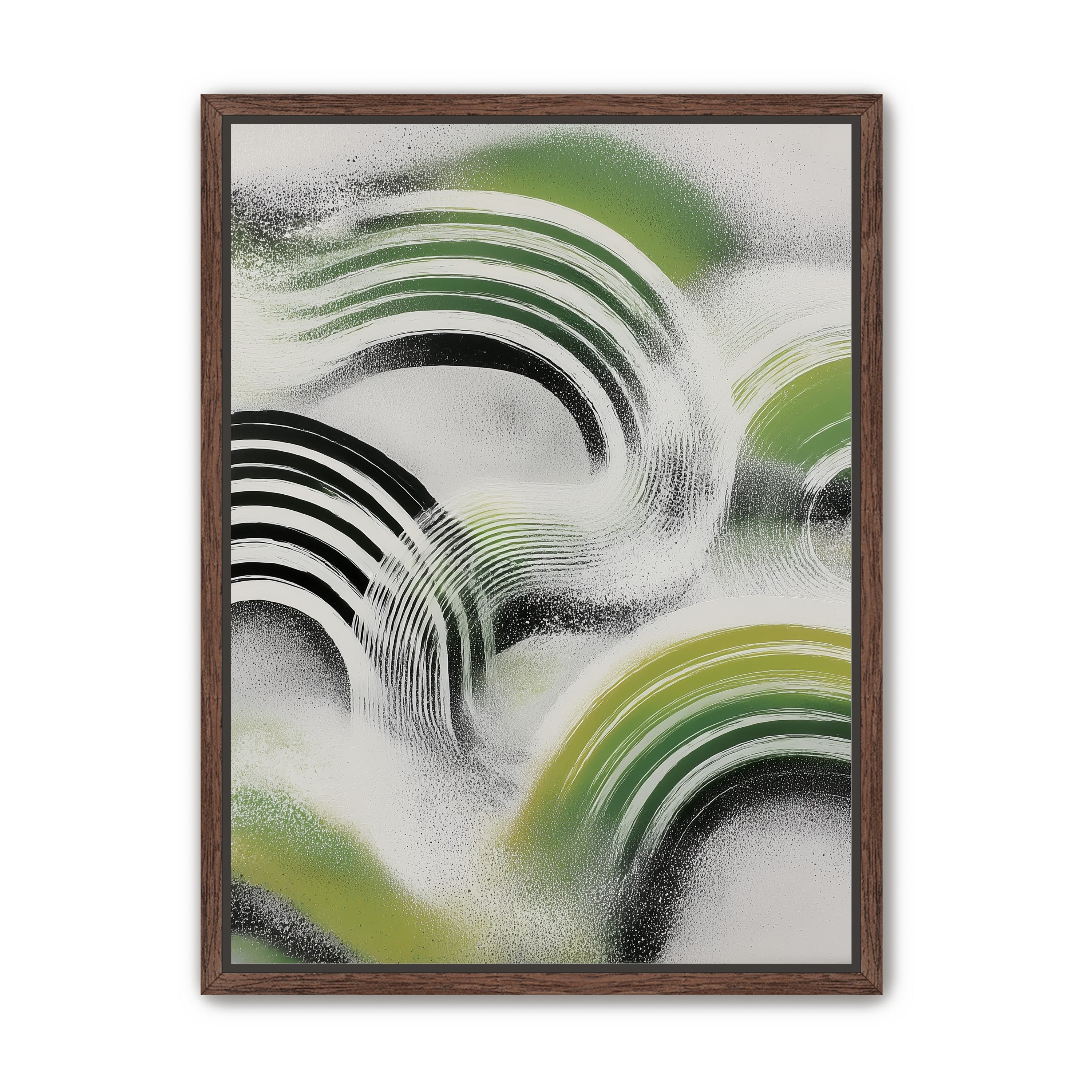 Green arcs across the haze