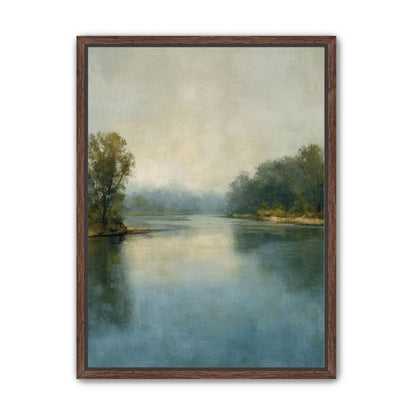 Misty bend in the river