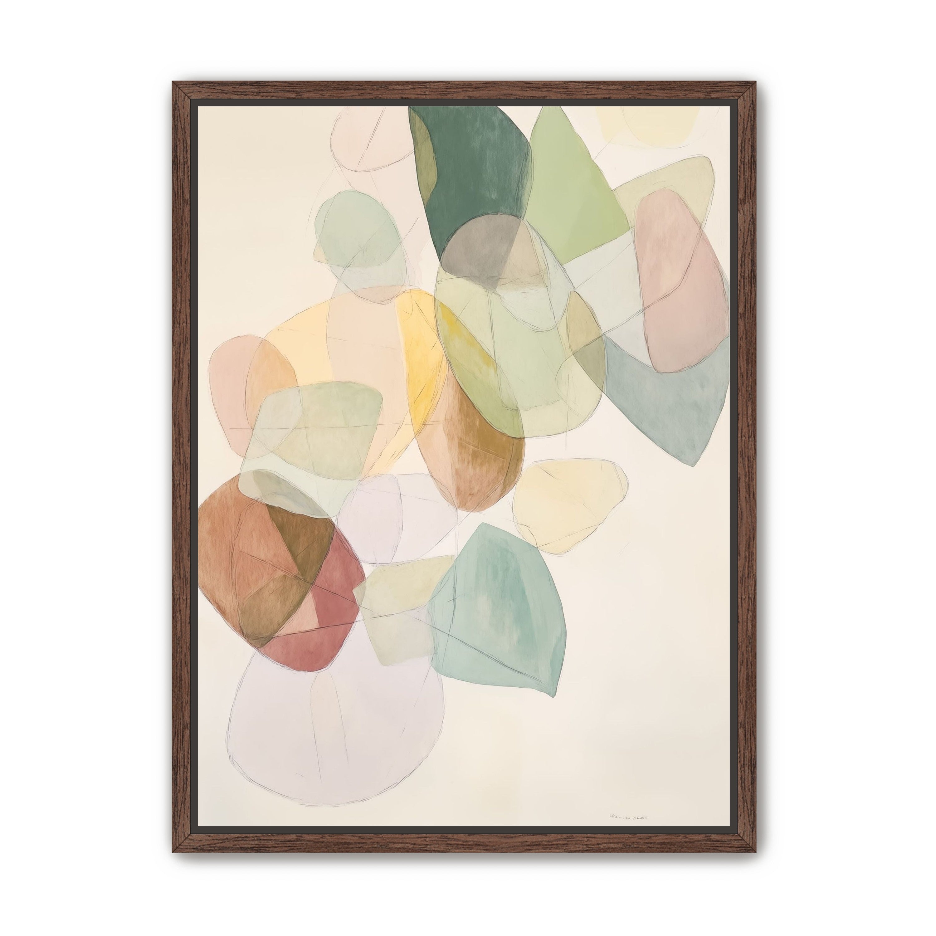 Layered Forms on Paper