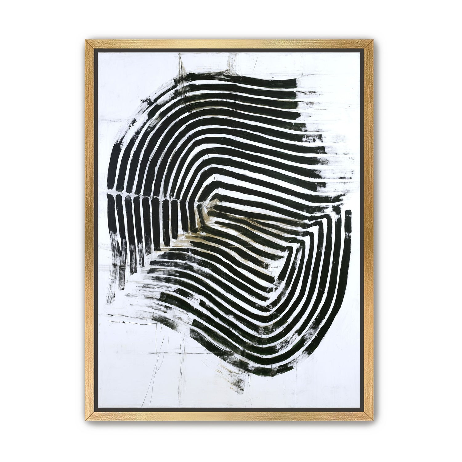 Black bands turning inward