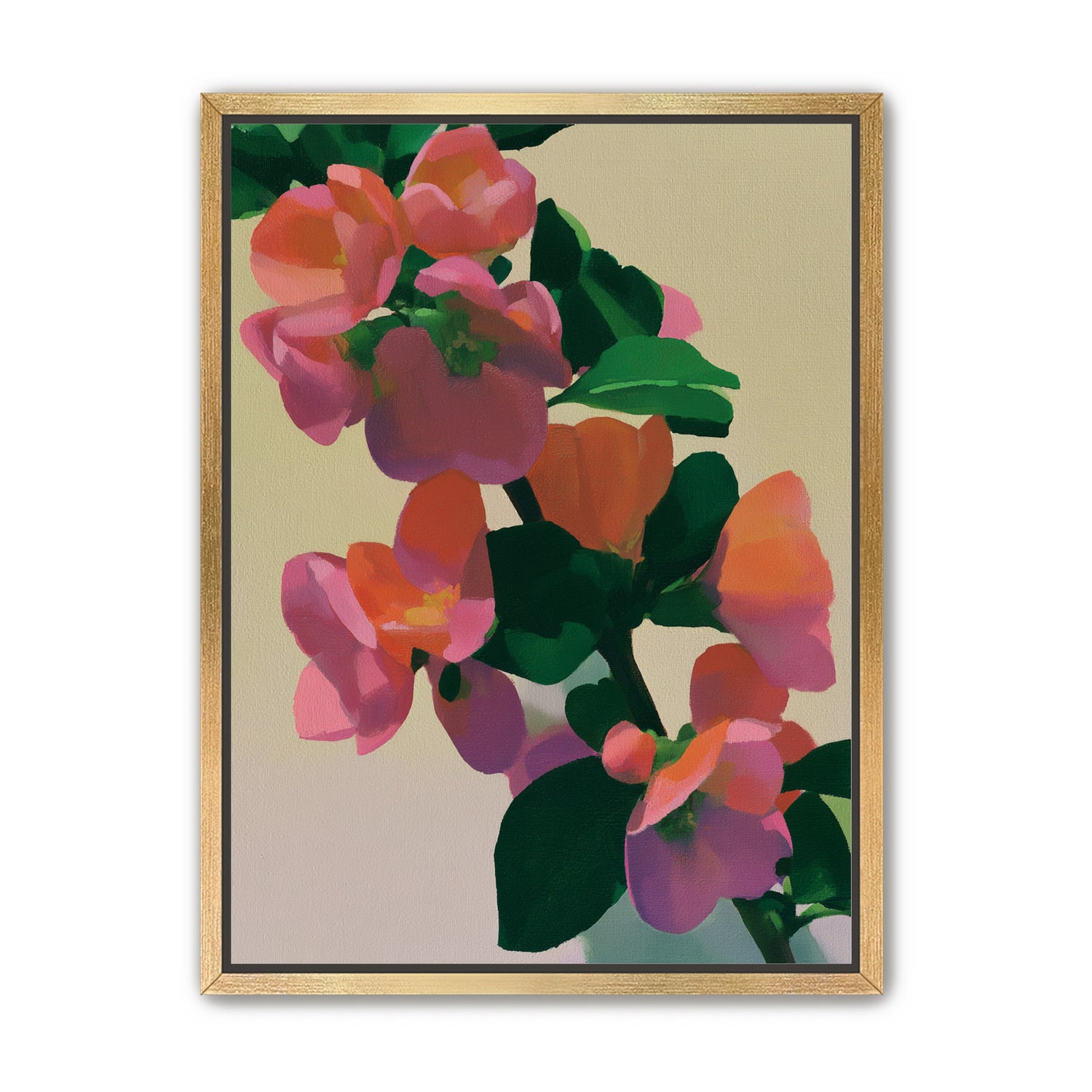 Flowers among dark leaves