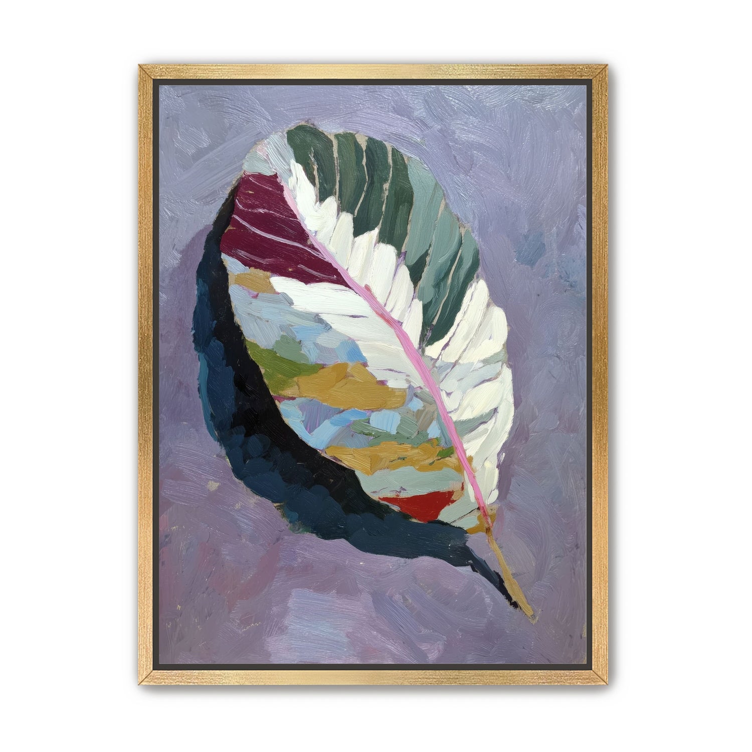 Leaf Form with Divided Color