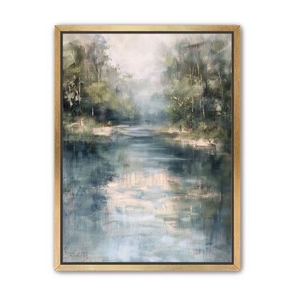 Pale sky in blue water
