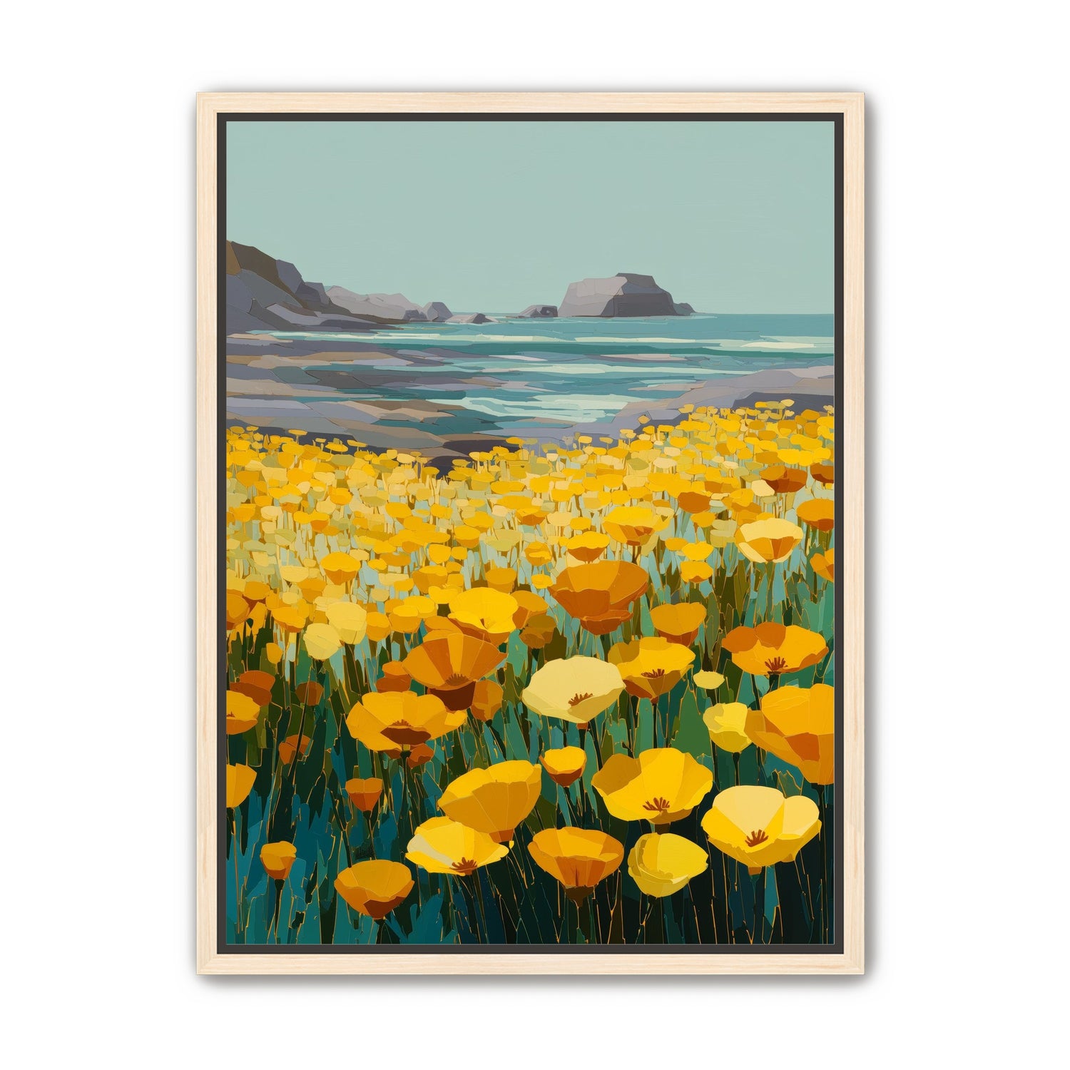 Poppy Field Facing the Pacific